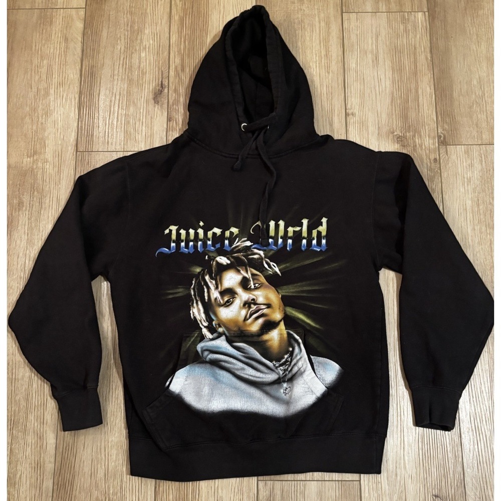 Juice Wrld Airbrush Graphic Hoodie Medium Streetwear Rap Tour Merchandise